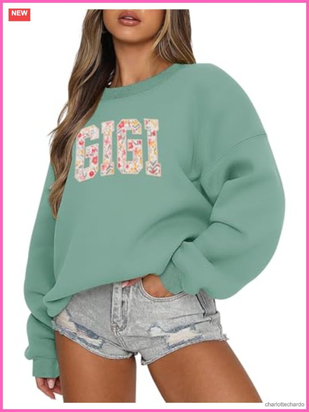 Oversized Crewneck Sweatshirt Fleece Lined Women Long Sleeve Pullover